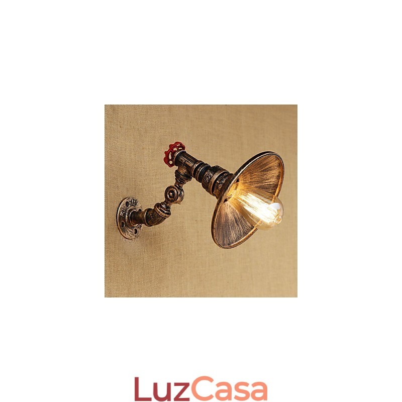 Recurso de pintura retrô country para luzes de braço oscilante de luz rotativa estilo mini luz de parede