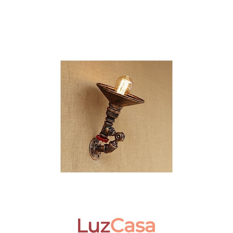 Recurso de pintura retrô country para luzes de braço oscilante de luz rotativa estilo mini luz de parede
