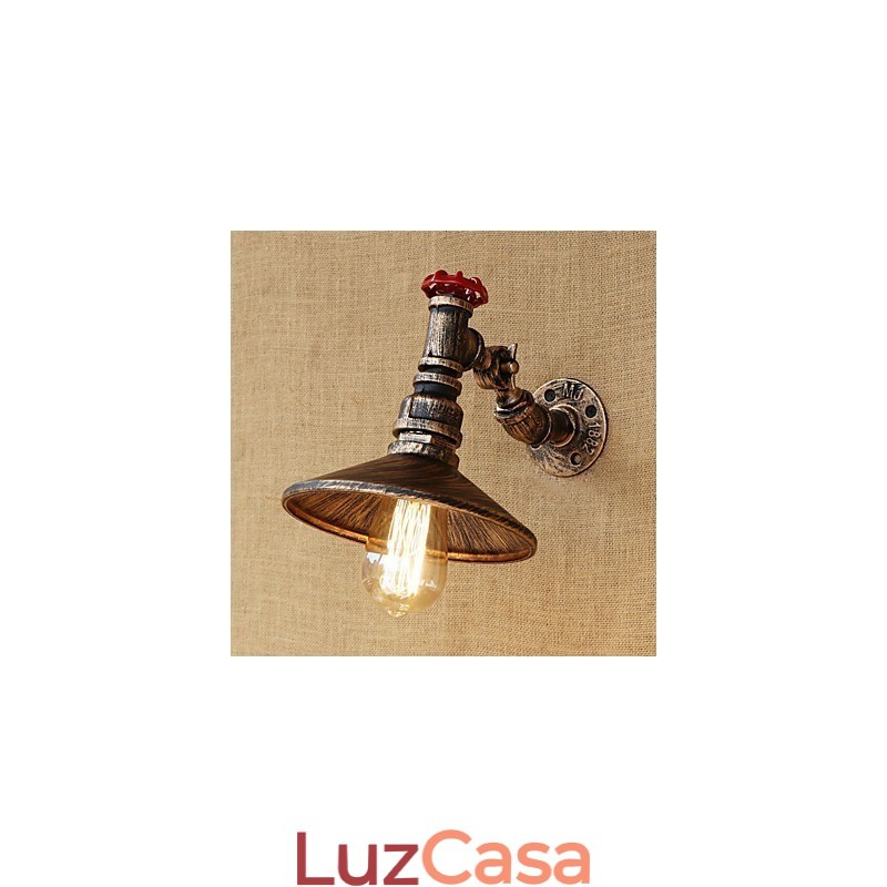 Recurso de pintura retrô country para luzes de braço oscilante de luz rotativa estilo mini luz de parede