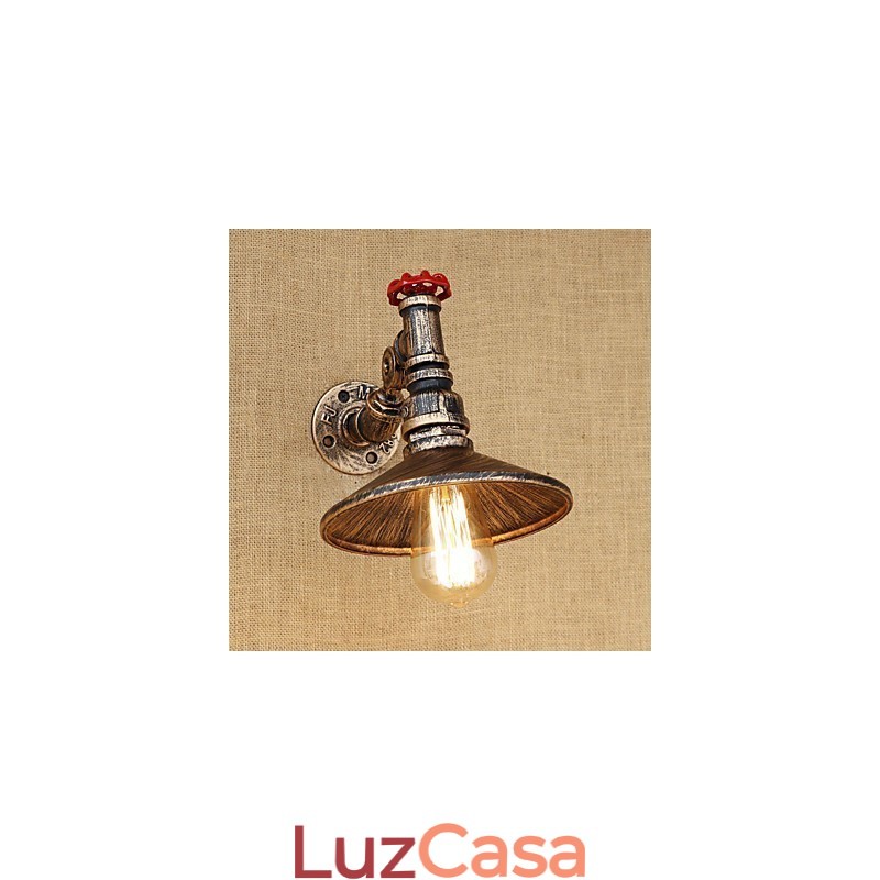 Recurso de pintura retrô country para luzes de braço oscilante de luz rotativa estilo mini luz de parede