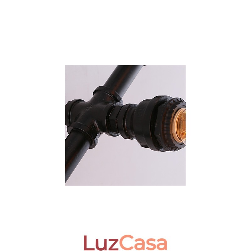 Vintage Water Pipe Loving Heart Creative Wall Lights Industrial Sala de estar Restaurante Bares Café decoração Wall Spots