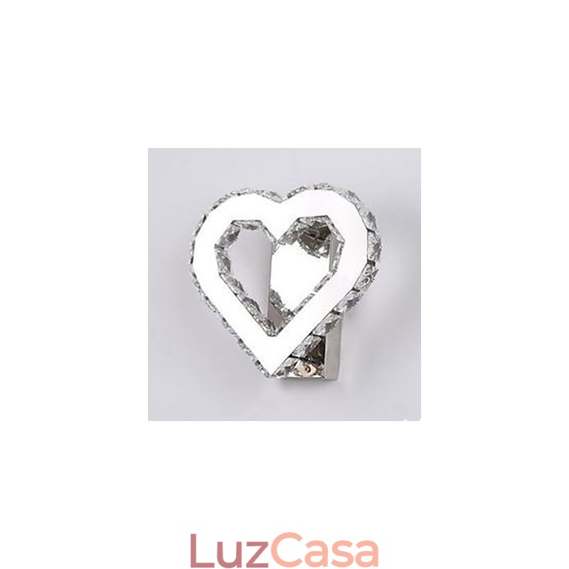 Recurso integrado moderno e contemporâneo cromado para luminárias de parede com luz ambiente Luminária de parede