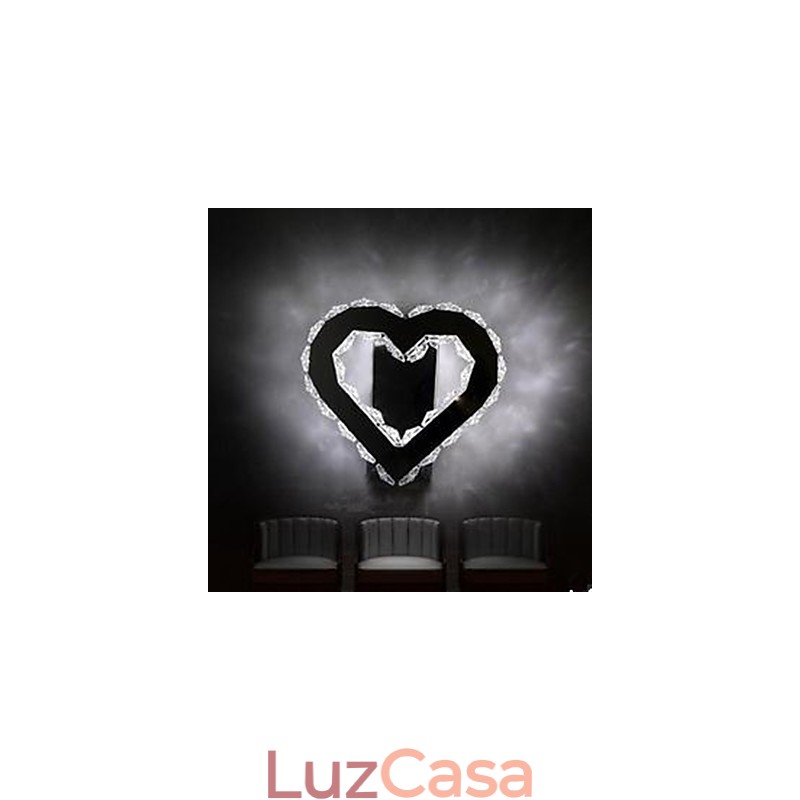Recurso integrado moderno e contemporâneo cromado para luminárias de parede com luz ambiente Luminária de parede