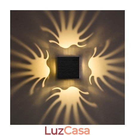 Luminária de parede de alumínio moderna com montagem embutida, decoração de parede Luminária de parede de alumínio moderna com montagem embutida, decoração de parede