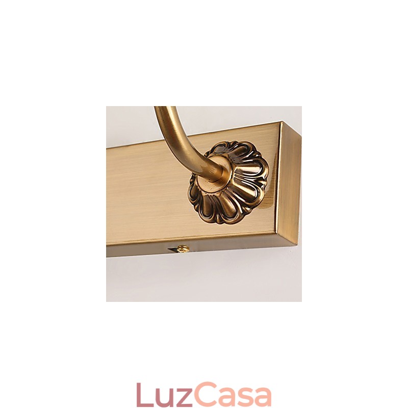 Espelho Lâmpada Integrada Moderna Contemporânea Tradicional Clássica Rústica Lodge Vintage Antique Bronze