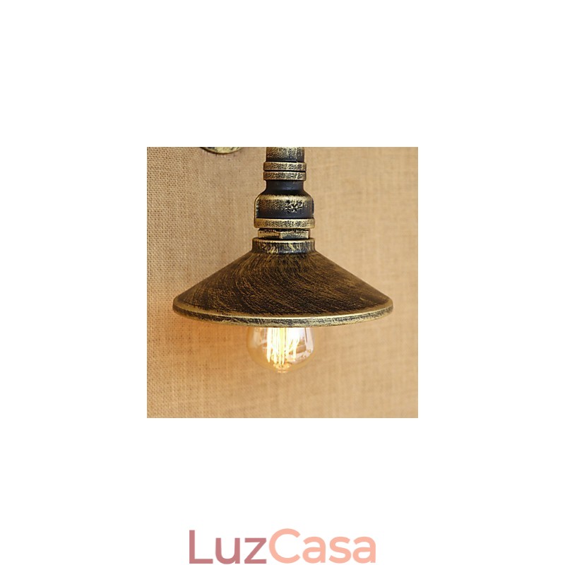 Pintura rústica estilo chalé country retrô para apliques de parede com luz ambiente estilo mini