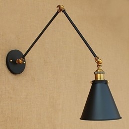 Pintura rústica de chalé country para luzes de braço oscilante com luz ambiente