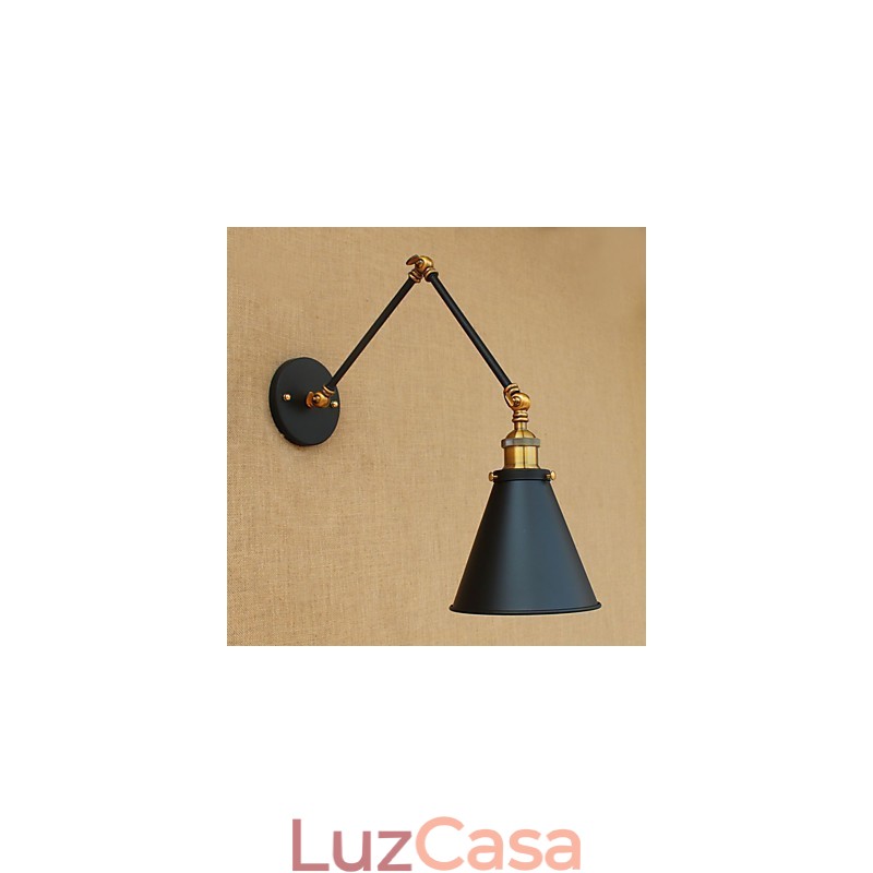 Pintura rústica de chalé country para luzes de braço oscilante com luz ambiente