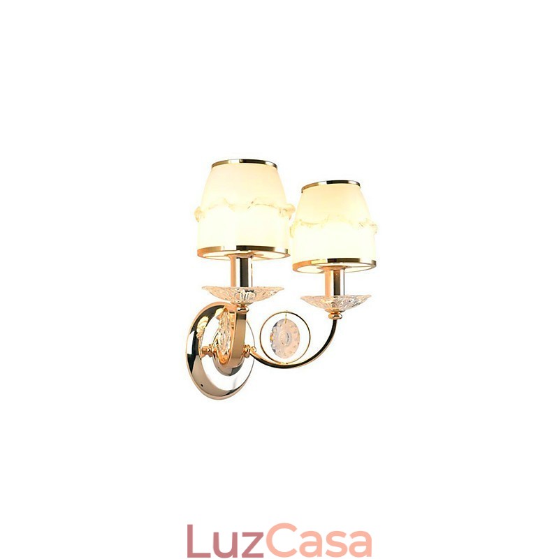 Recurso eletrogalvanizado contemporâneo moderno para braço oscilante de cristal, proteção para os olhos, luz ambiente, luzes de parede, parede