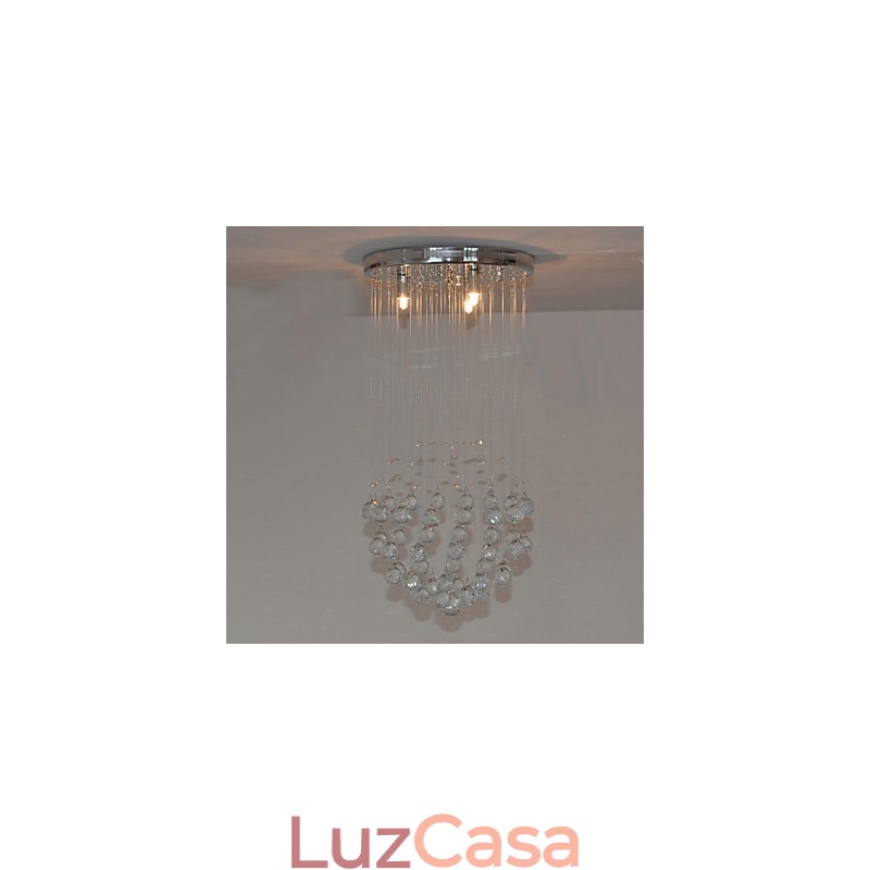 Montagem embutida tradicional clássica em metal cristal cromado