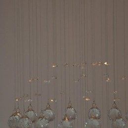 Montagem embutida tradicional clássica em metal cristal cromado