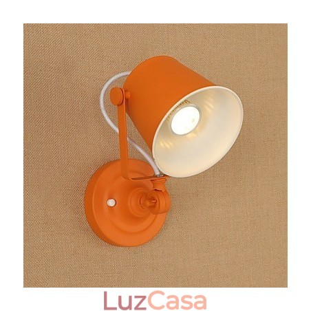 Luminária de parede de aço pintado, decoração de café americano preto e branco, luminária de parede retrô, lâmpada de sabre de luz na parede Luminária de parede de aço pintado, decoração de café americano preto e branco, luminária de parede retrô, lâmpada de sabre de luz na parede