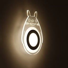 Pintura contemporânea moderna integrada para arandelas de parede com luz ambiente