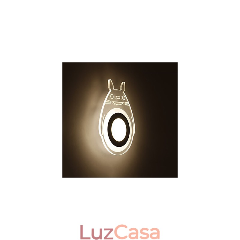 Pintura contemporânea moderna integrada para arandelas de parede com luz ambiente