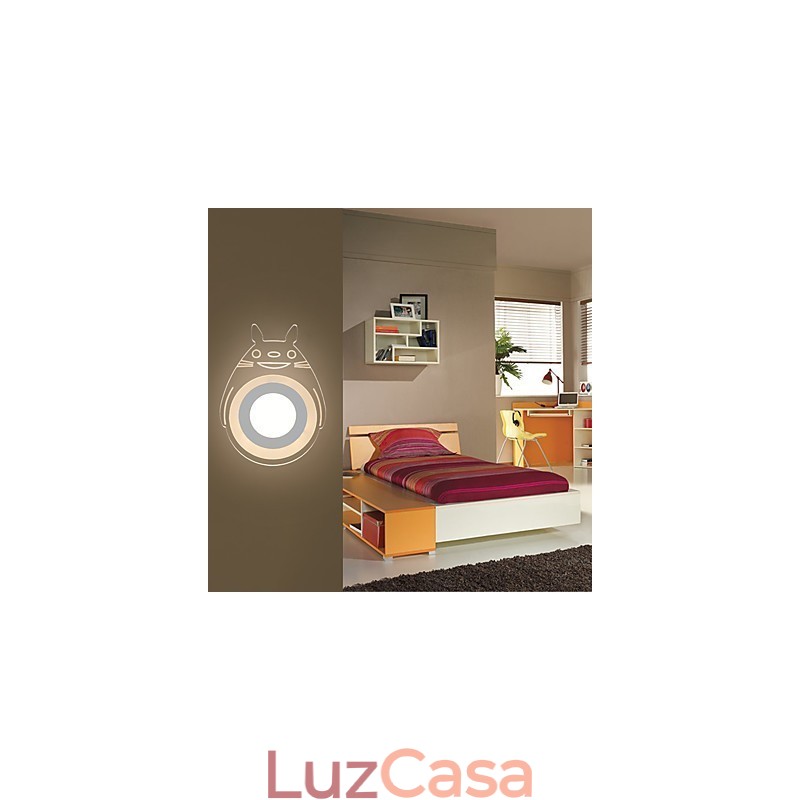 Pintura contemporânea moderna integrada para arandelas de parede com luz ambiente