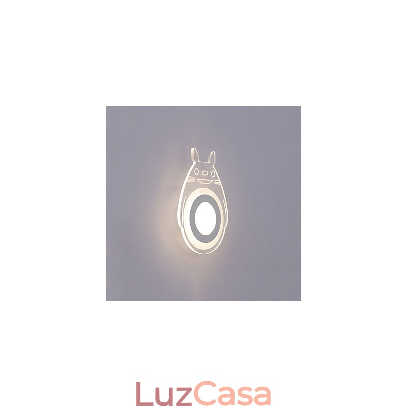 Pintura contemporânea moderna integrada para arandelas de parede com luz ambiente
