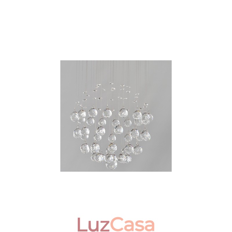 Montagem embutida tradicional clássica em metal cristal cromado