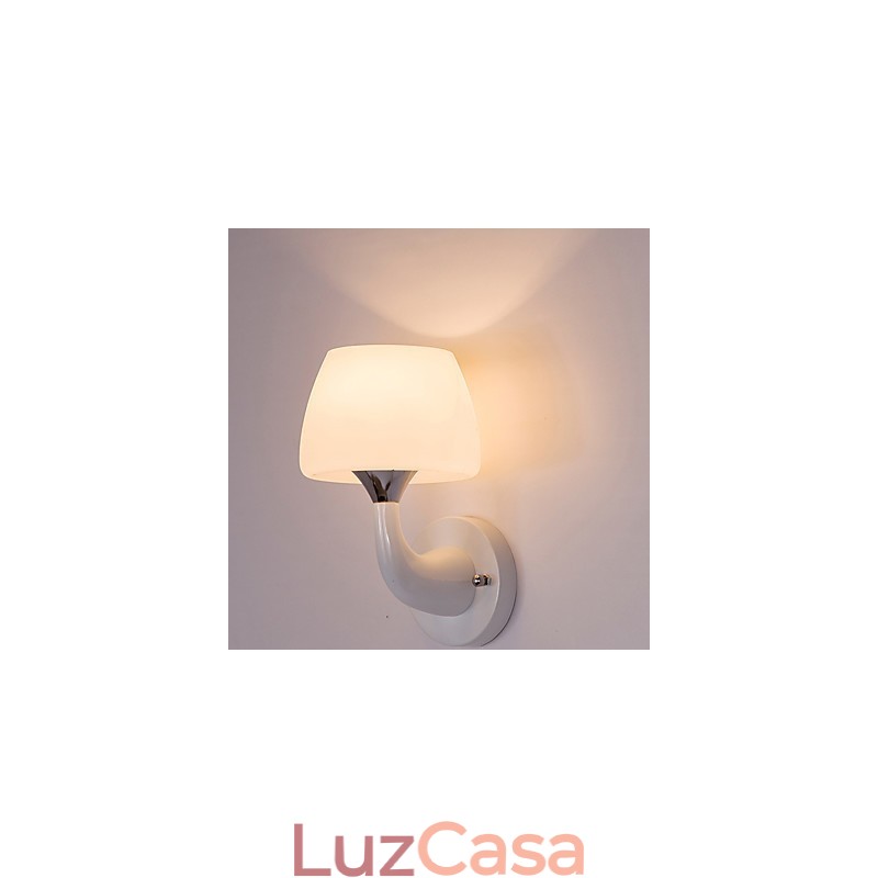 Luminária de parede metálica moderna contemporânea embutida e de teto Hugger, luminária de parede com destaque