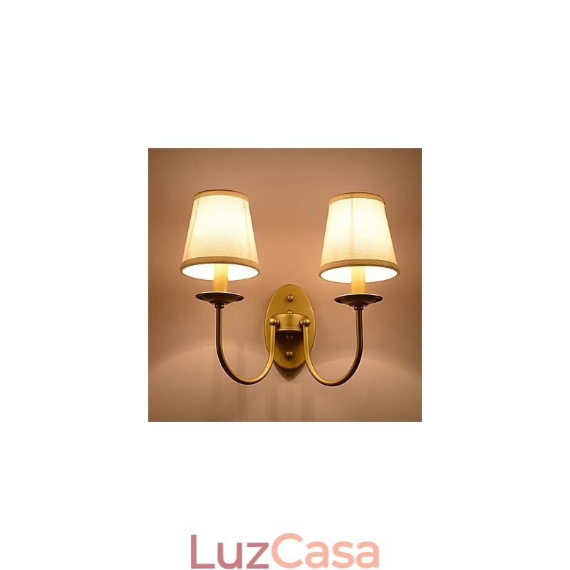 Rústico Lodge Simples Vintage Pintura Característica Luz Ambiente Arandelas de Parede Luz de Parede