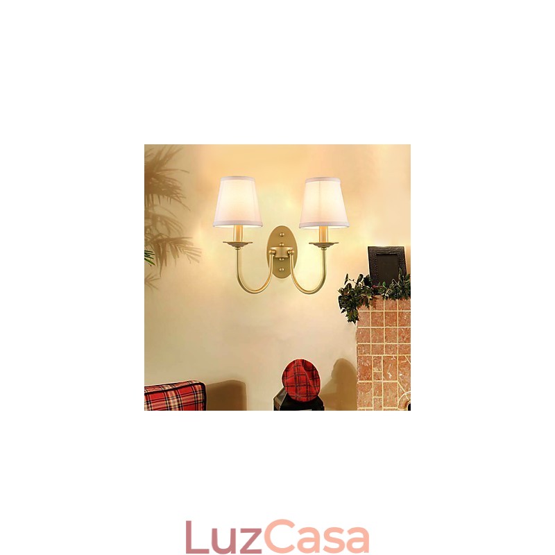 Rústico Lodge Simples Vintage Pintura Característica Luz Ambiente Arandelas de Parede Luz de Parede