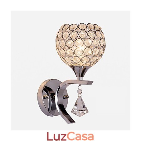 Max Crystal Modern Contemporary Electroplated Feature para arandelas de parede de luz ambiente de cristal Max Crystal Modern Contemporary Electroplated Feature para arandelas de parede de luz ambiente de cristal