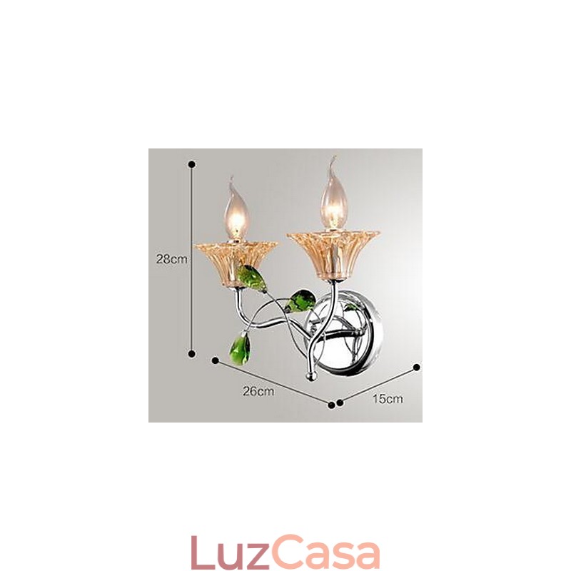 Moderno Contemporâneo Outros Apresentam Uplight Wall Sconces Luz de Parede
