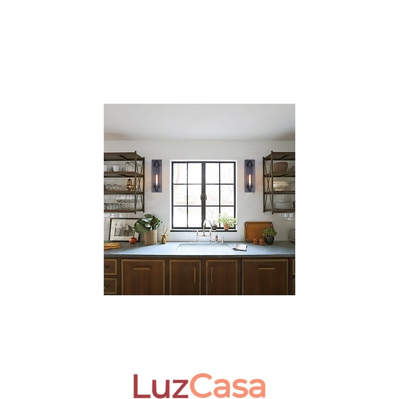 Rústico Lodge Country Retro Vintage Pintura Recurso para Mini Estilo Luz Ambiente Apliques de Parede Luz de Parede
