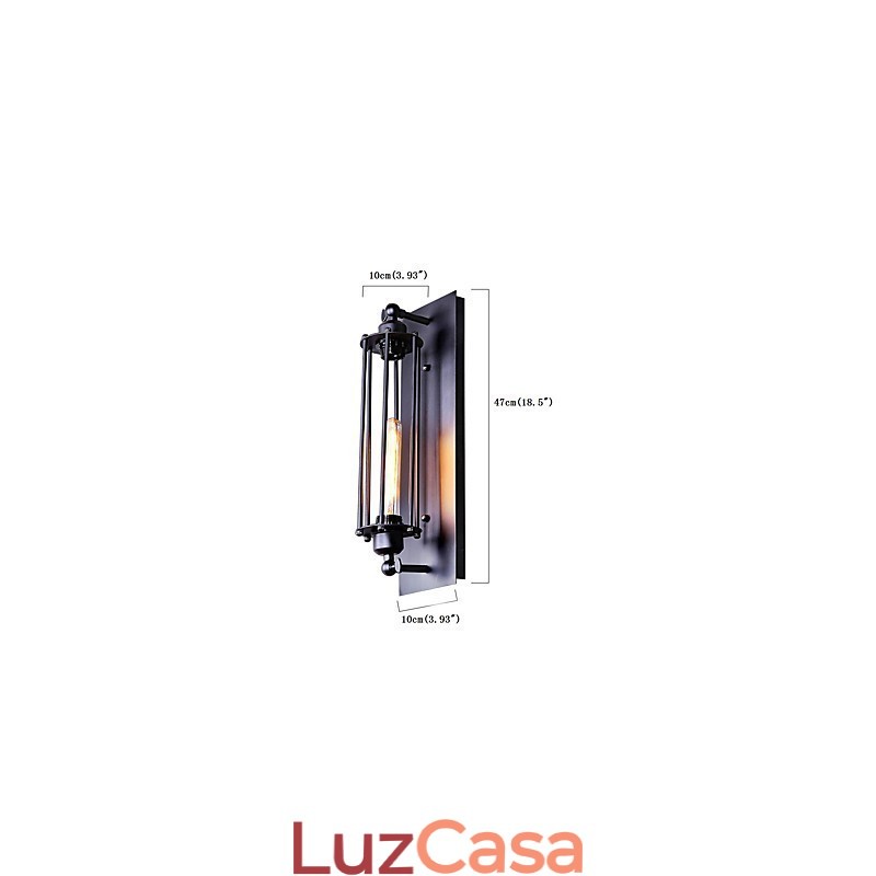 Rústico Lodge Country Retro Vintage Pintura Recurso para Mini Estilo Luz Ambiente Apliques de Parede Luz de Parede