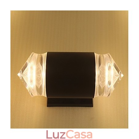 Recurso simples integrado para arandelas de parede com luz ambiente