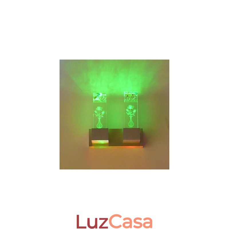 Recurso de novidade multicolorido para arandelas de parede de luz ambiente estilo mini, luminária de parede, luz rosa