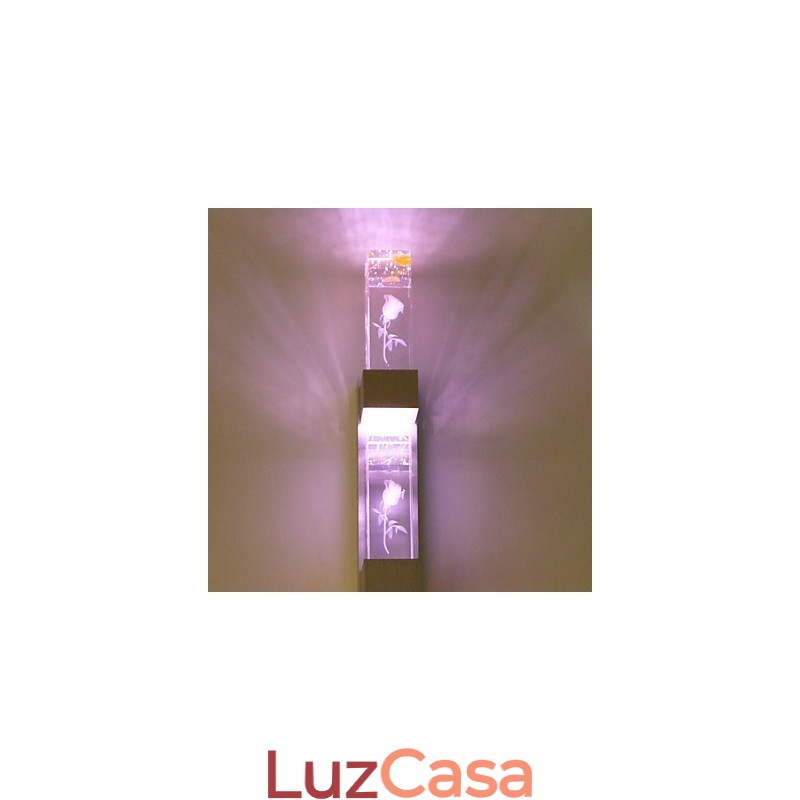 Recurso de novidade multicolorido para arandelas de parede de luz ambiente estilo mini, luminária de parede, luz rosa