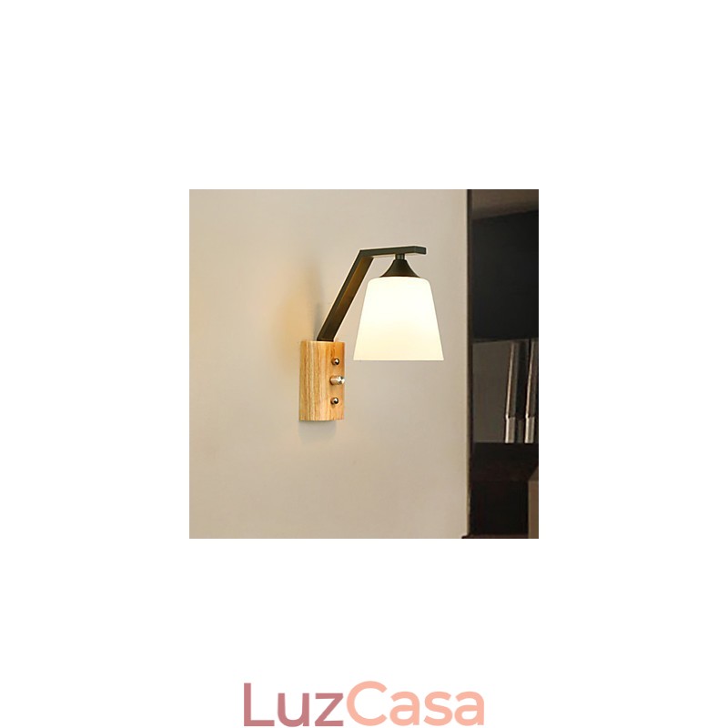 Simples Country Feature para proteção dos olhos Arandelas de parede de luz ambiente Luz de parede Novo chinês moderno minimalista criativo quarto cabeceira