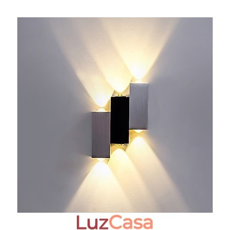 Luminária de parede moderna contemporânea escovada para luz ambiente Luminária de parede embutida Luminária de parede moderna contemporânea escovada para luz ambiente Luminária de parede embutida