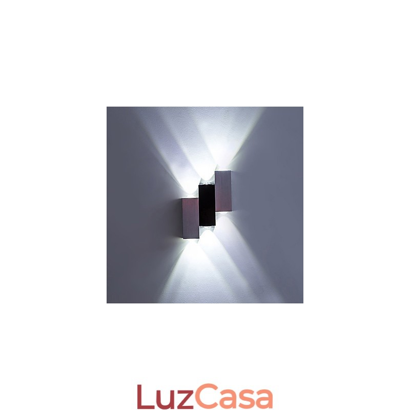 Luminária de parede moderna contemporânea escovada para luz ambiente Luminária de parede embutida