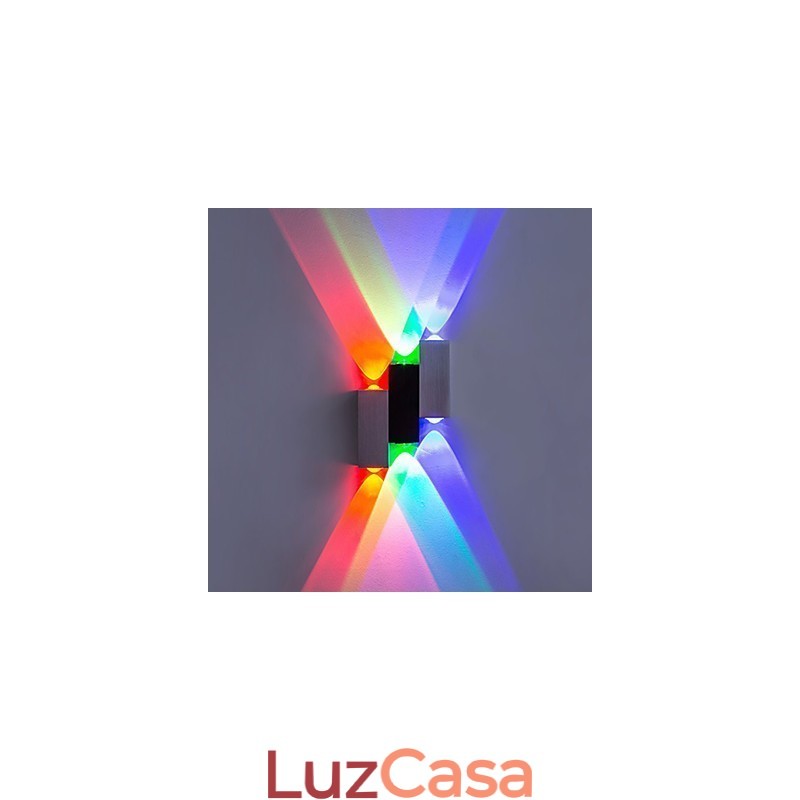 Luminária de parede moderna contemporânea escovada para luz ambiente Luminária de parede embutida