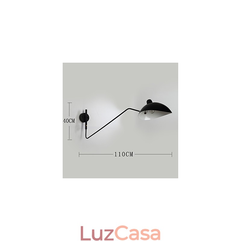 Luminária de parede vintage estilo industrial loft americano para quarto, sala de jantar, sala de café e bar, decoração de parede