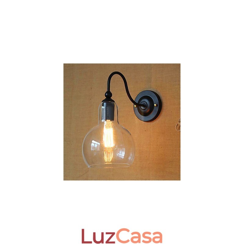 Acabamento em óxido preto contemporâneo moderno para luz ambiente com braço articulado