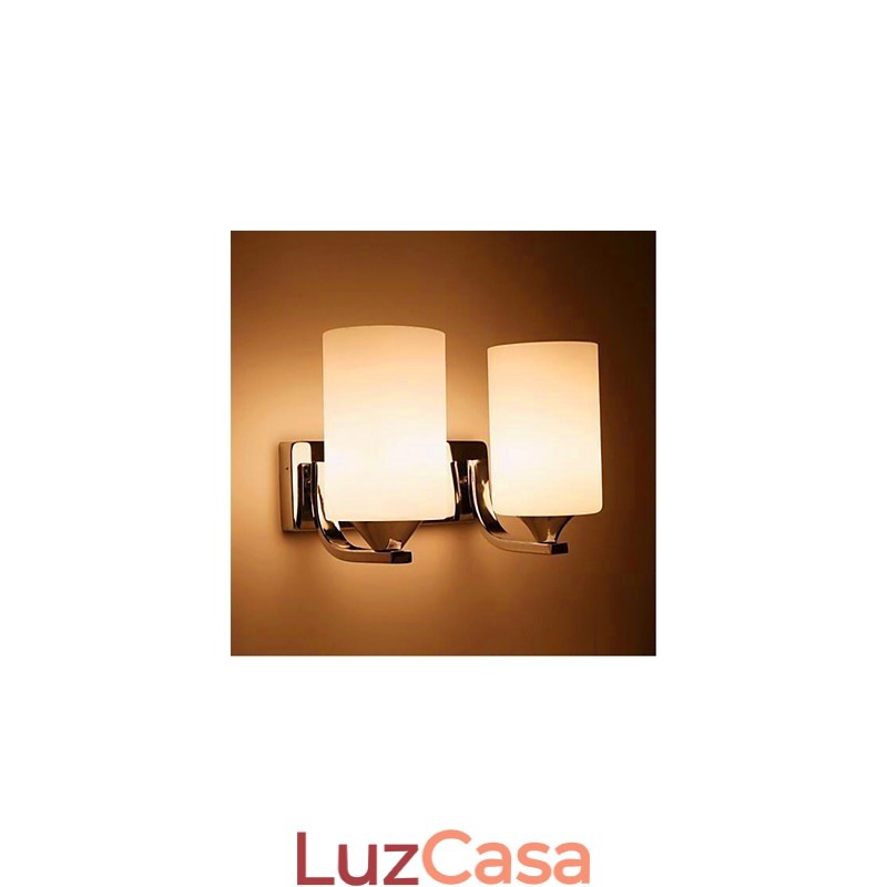 Simples e aconchegante sala de estar quarto corredor corredor varanda luminária de parede dupla