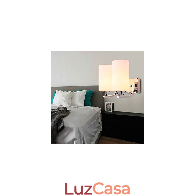 Simples e aconchegante sala de estar quarto corredor corredor varanda luminária de parede dupla