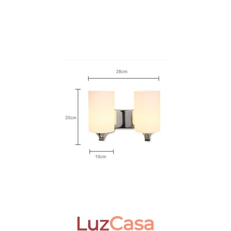Simples e aconchegante sala de estar quarto corredor corredor varanda luminária de parede dupla