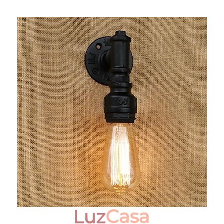 Pintura rústica de chalé para arandelas de parede com luz ambiente Pintura rústica de chalé para arandelas de parede com luz ambiente