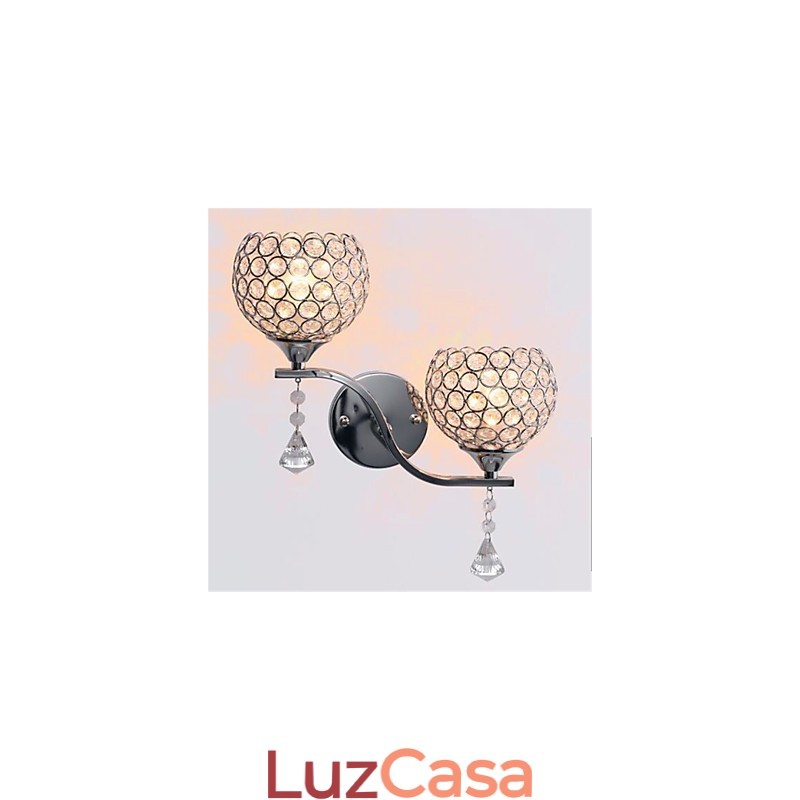 Luminária de parede de cristal moderna e minimalista para sala de estar, corredor e corredor