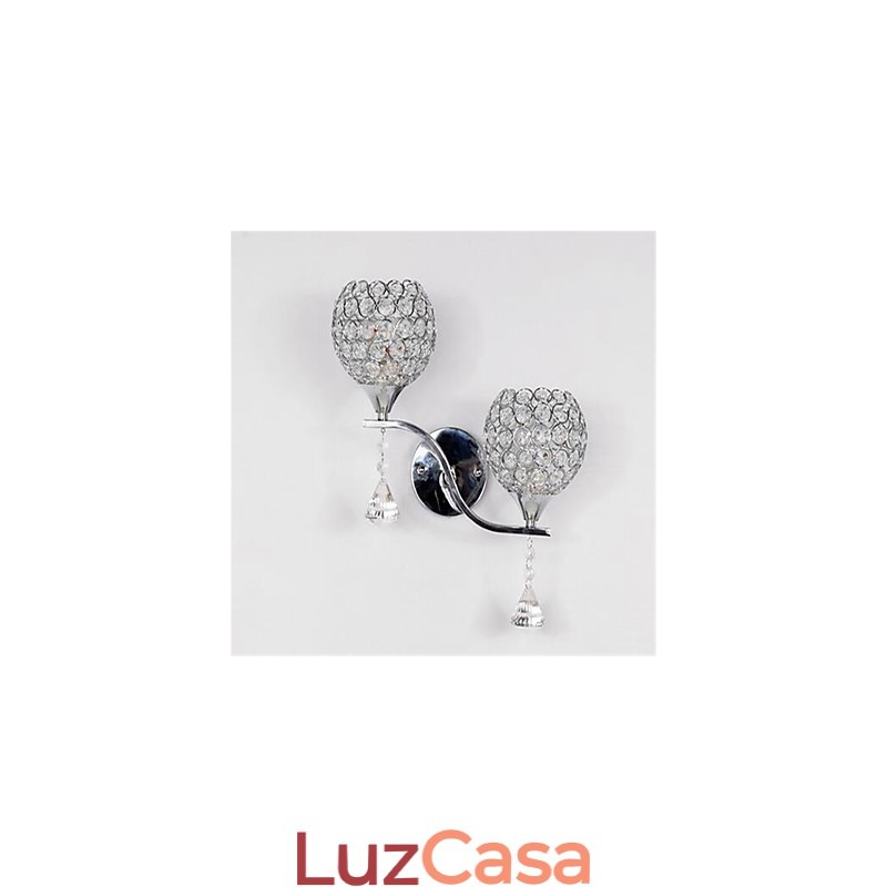 Luminária de parede de cristal moderna e minimalista para sala de estar, corredor e corredor