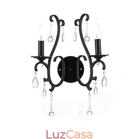 Recurso cromado country para arandelas de parede estilo mini com luz ambiente Recurso cromado country para arandelas de parede estilo mini com luz ambiente