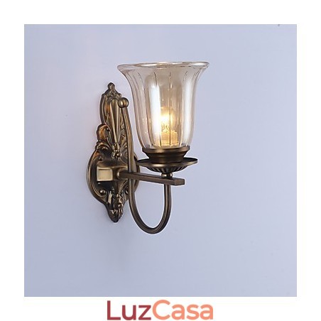 Recurso eletrogalvanizado contemporâneo moderno para arandelas de parede com luz ambiente