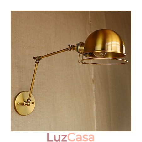 Luminária de parede decorativa estilo industrial retrô europeu, luminária de parede com braço de ferro Luminária de parede decorativa estilo industrial retrô europeu, luminária de parede com braço de ferro