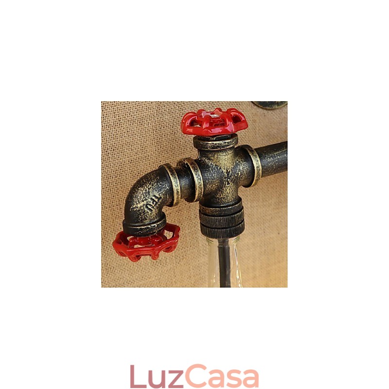 Garrafa de água Luminária de parede Luz de parede Cinza