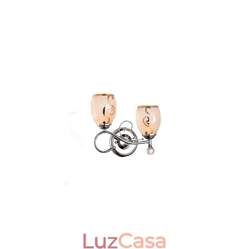 Recurso eletrogalvanizado contemporâneo moderno para arandelas de parede de luz ambiente estilo mini cristal