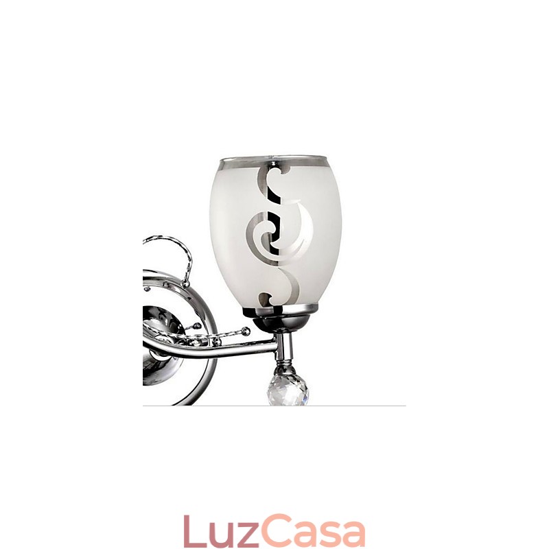 Recurso eletrogalvanizado contemporâneo moderno para arandelas de parede de luz ambiente estilo mini cristal