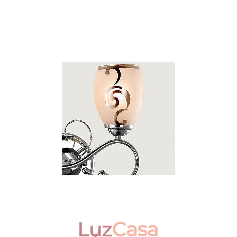 Recurso eletrogalvanizado contemporâneo moderno para arandelas de parede de luz ambiente estilo mini cristal